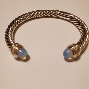 David Yurman Moonstone and Diamond Cuff